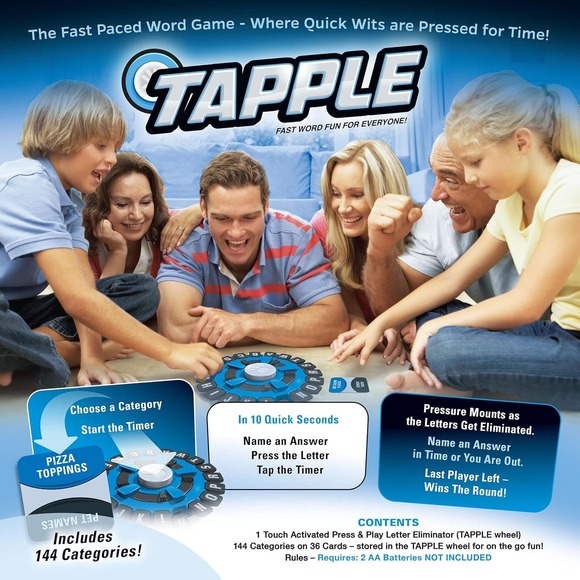 USAOPOLY TAPPLE Word Game - Fast-Paced Family Board Game - Race Against the Time - Picture 2 of 4
